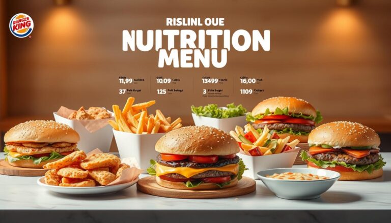 Burger King Nutrition Menu