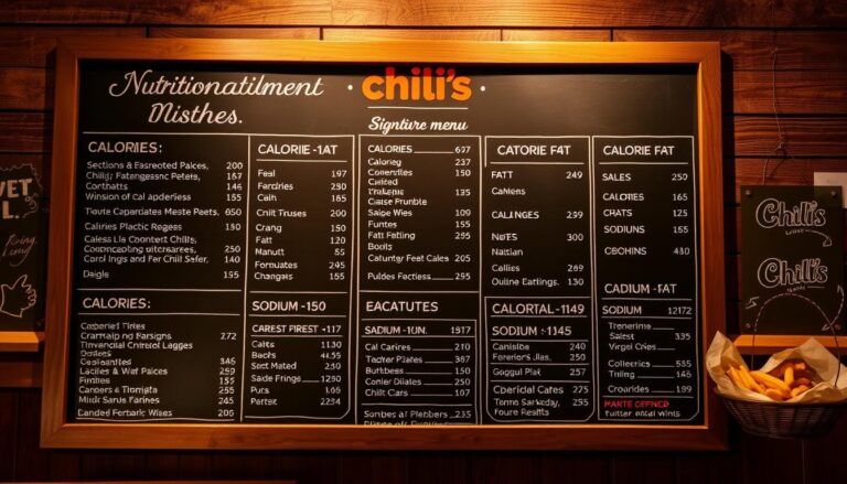 Chili's Menu Nutrition