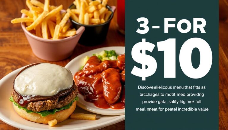 Chili's Menu Prices 3 for $10