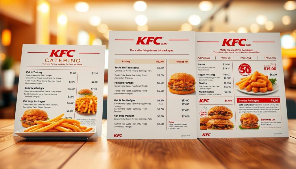 KFC Catering Pricing Options