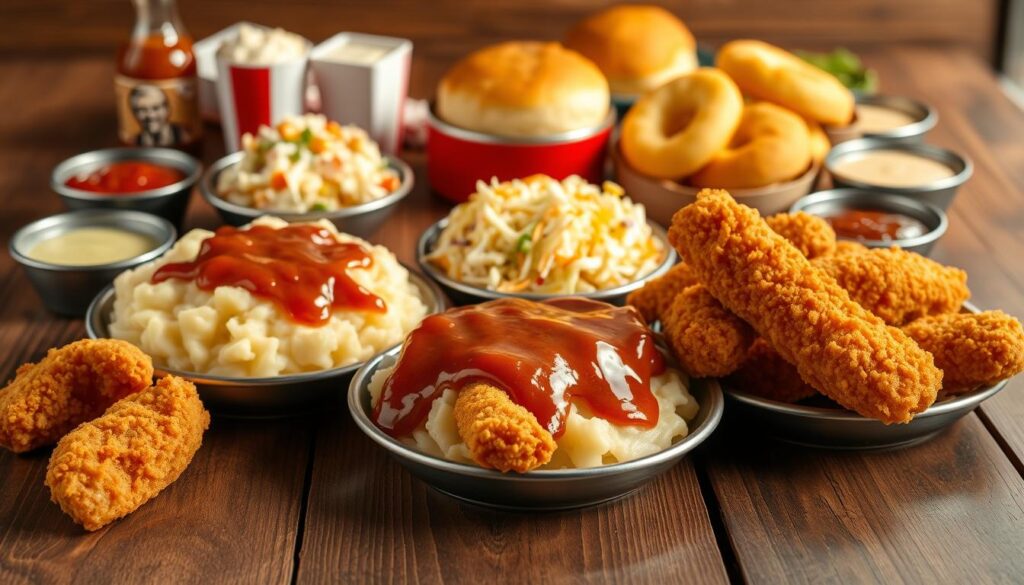 KFC Sides Menu Selection