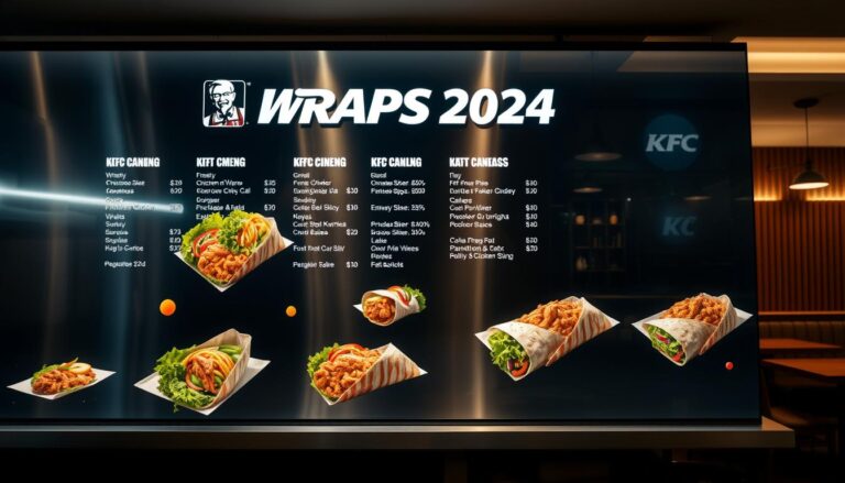 KFC Wraps Menu