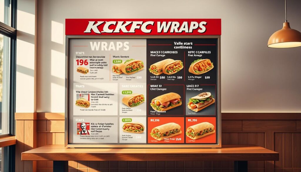 KFC Wraps Menu Pricing