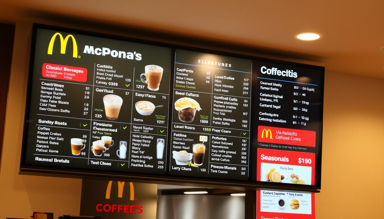 McDonald's Coffee Menu