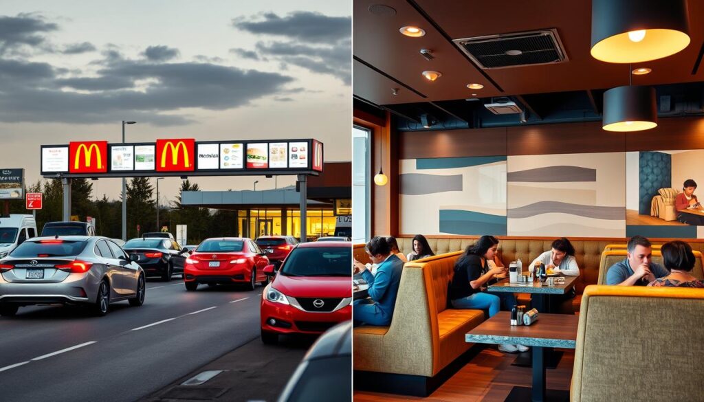 McDonald's Drive-Thru and Dine-In Comparison