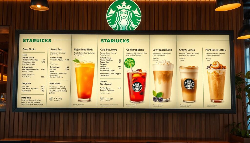 Starbucks Drinks Menu Low-Calorie Options