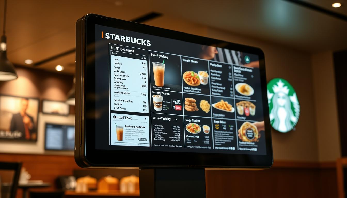starbucks nutrition menu
