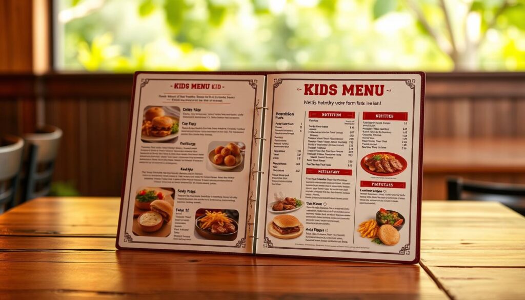 LongHorn Steakhouse Kids Menu Nutrition