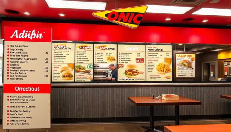Sonic Allergen Menu