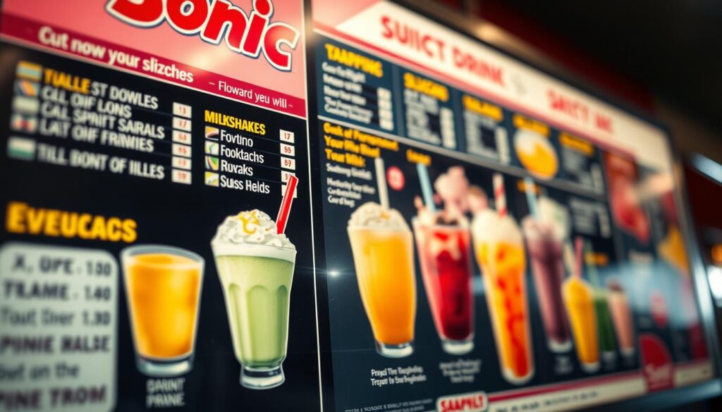 Sonic Drink Menu Customization